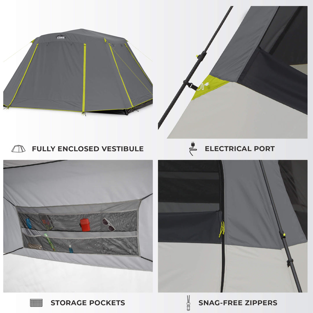 【美品】⭐️CORE EQUIPMENT INSTANT CABIN TENT 6 Person Instant Cabin Tent – Core Equipment